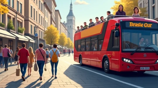 sightseeing bus